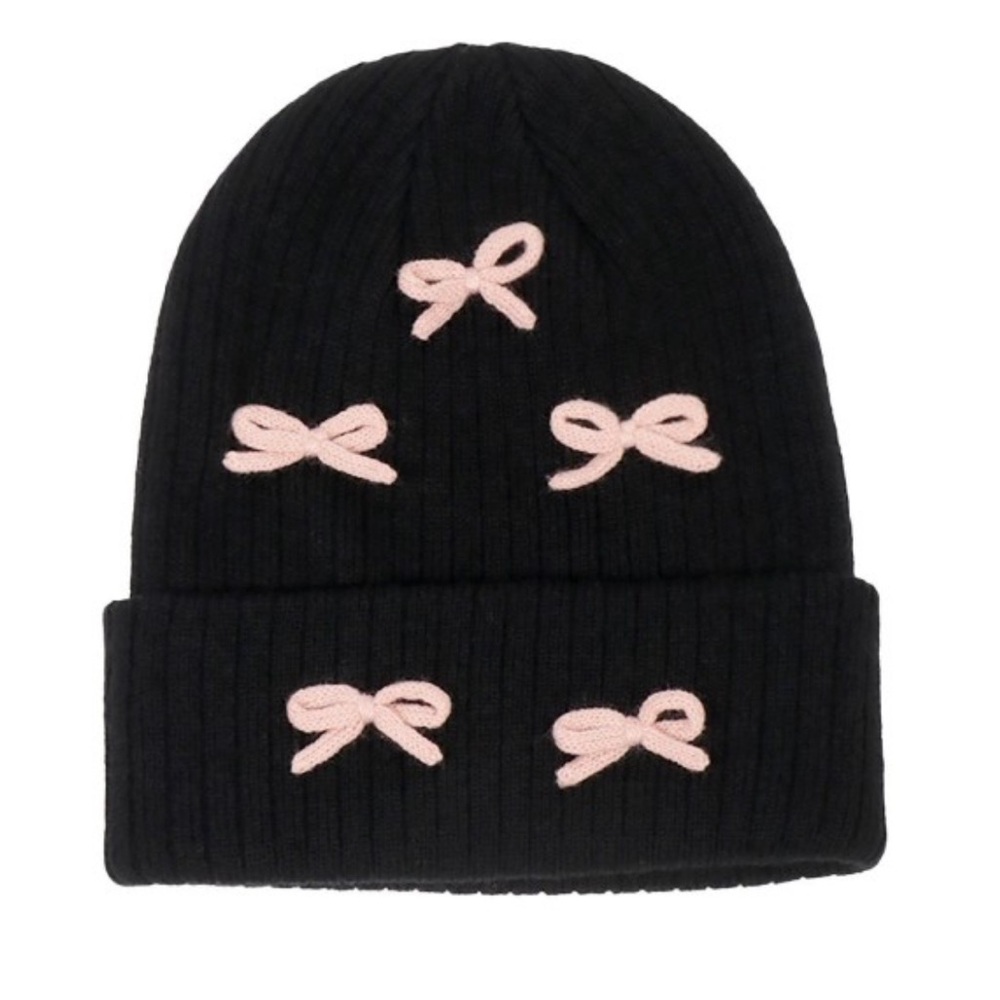 NWT DAVID & YOUNG BOW BEANIE